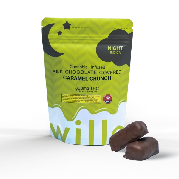 Willo Milk Chocolate Caramel Crunch (300mg THC)