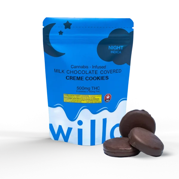 Willo Milk Chocolate Covered Cookies (500mg THC)